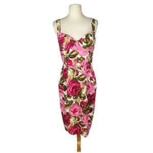 Lafayette 148 Floral Bustier Sheath Dress 4